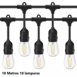 Guia de 10 metros 10 Lamparas(No incluye lamparas)
