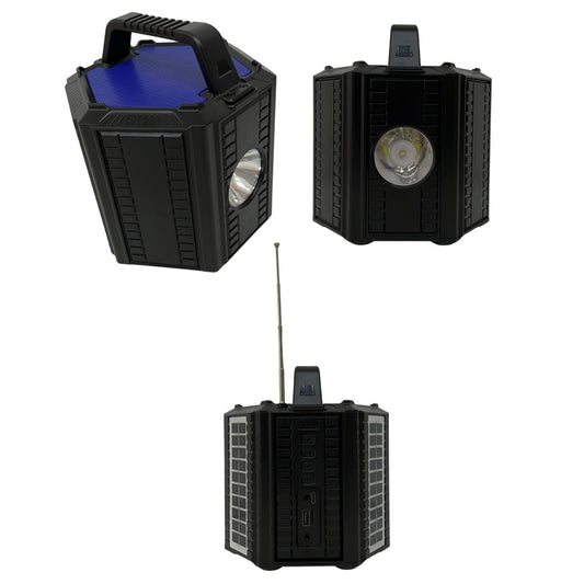 Parlante Hexagonal con Panel Solar