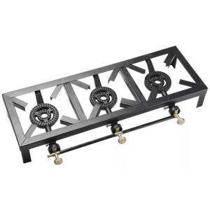 Anafe de Metal con Hornallas de Hierro