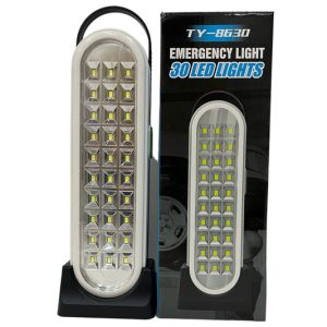 Luz de 30 LED con base recargable