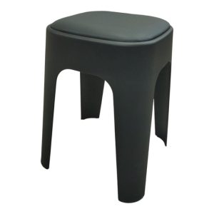 Banqueta de Plástico con Asiento Acolchado