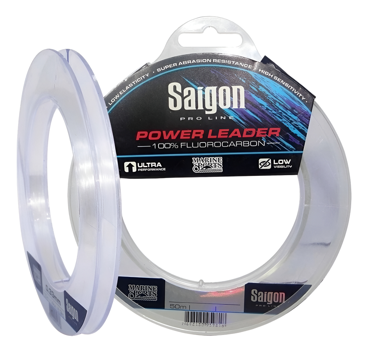 Tanza Saigón Fluocarbón 50m 0.44mm 23lbs Marine Sport