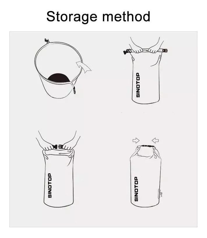 Bolso Estanco Impermeable 2 Litros Kayak Camping Playa Bolsa - Imagen 6