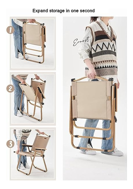 Silla Plegable Para Camping Jardin Hogar Reforzada - Imagen 5