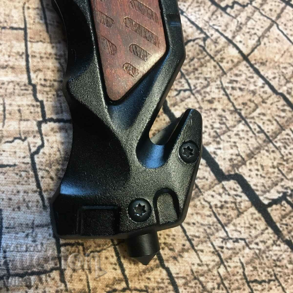 Navaja Táctica Militar Boker Negra Supervivencia Filo - Imagen 7