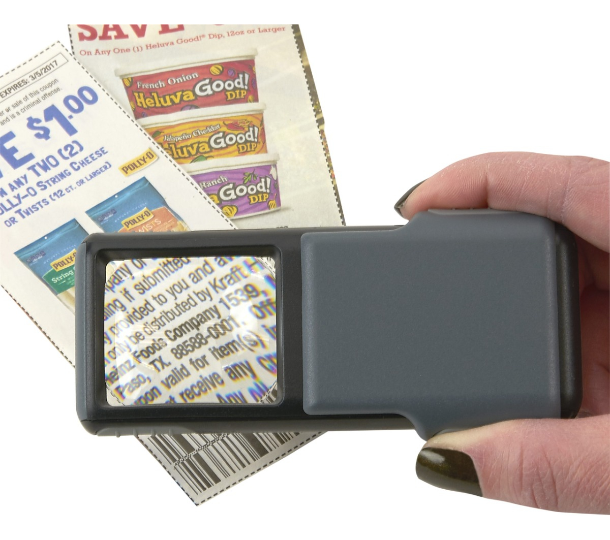 Lupa De Bolsillo 5x Con Iluminacion Led Carson Lectura - Imagen 9