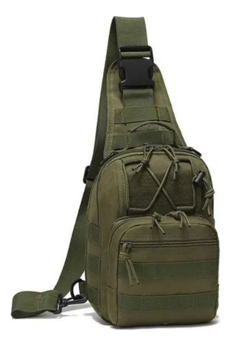 Bandolera Bolso Tactico De Pecho Tela Oxford Gran Aventura