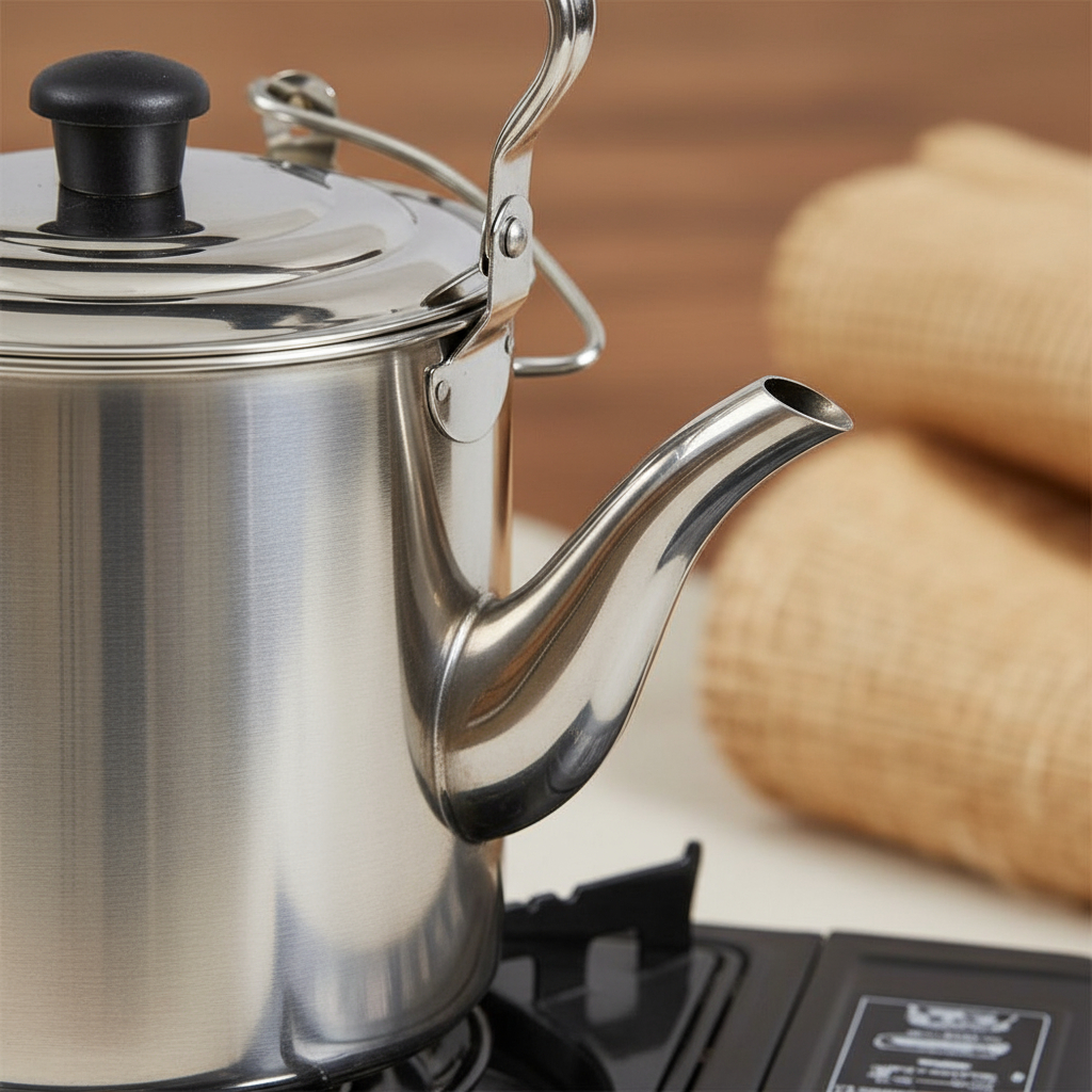 Tetera Acero 2lts + Anafe Portatil Ideal Hogar O Camping - Imagen 7