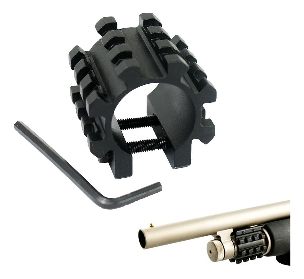 Abrazadera Riel Picatinny Con 5 Posiciones Agarradera Caño - Imagen 6