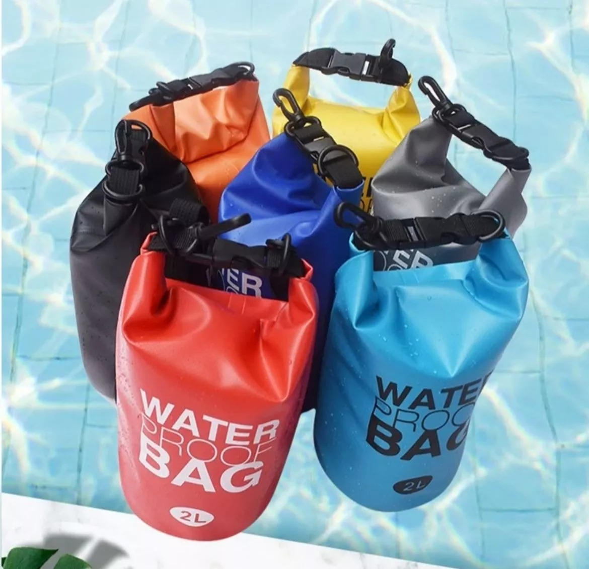 Bolso Estanco Impermeable 2 Litros Kayak Camping Playa Bolsa - Imagen 8