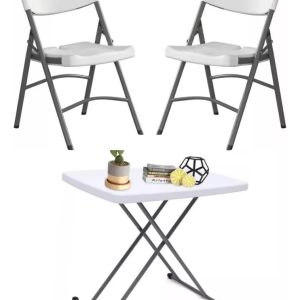 Juego De Mesa Y Sillas Para Jardin Camping Hogar Plegable