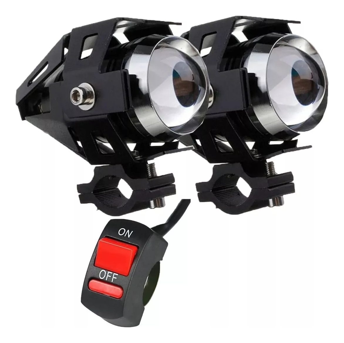 Kit 2 Camineros Led 5w Con 1 Interruptor Motos Gran Aventura - Imagen 6