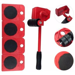 Ruedas Palanca Elevadora Mover Placard Heladera Lavarropa