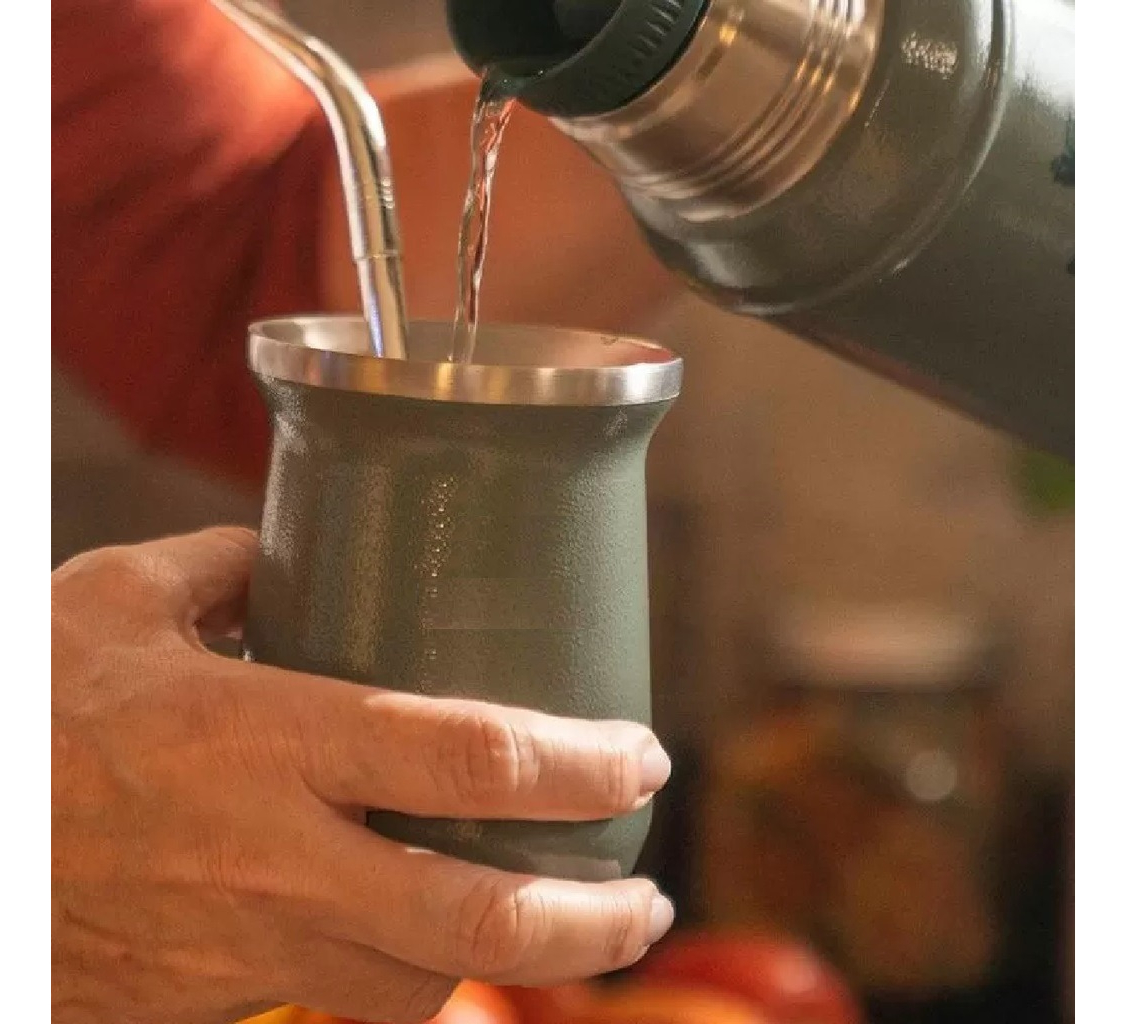 Mate Acero Inoxidable Doble Pared Reforzado Termico 260 Ml - Imagen 5
