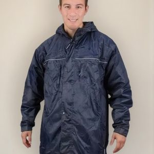 Campera Lluvia Impermeable Nylon Pvc Reflectivo Forro Polar