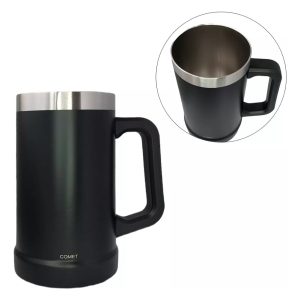 Vaso Jarra De Cerveza Comet Termica Manija 700ml Acero Inox
