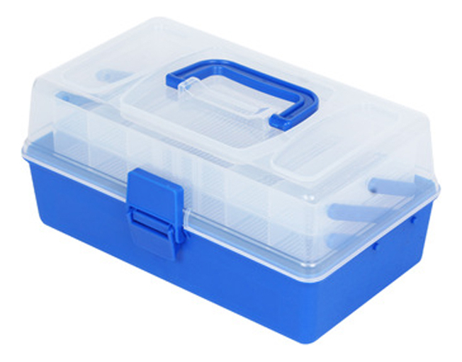 Caja Para Pesca Señuelos Reeles De 3 Bandejas Retractiles - Imagen 4