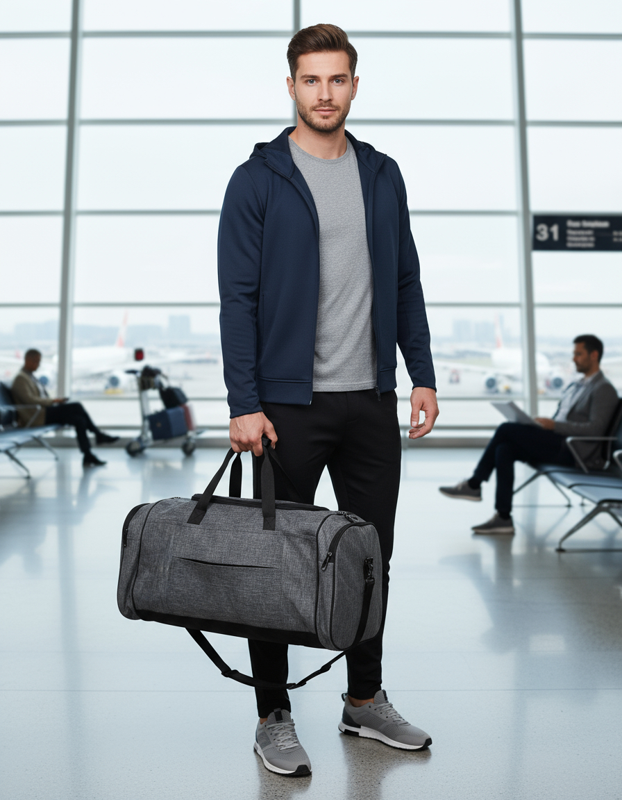 Bolso Fuerte De Mano Grande Capacidad 80 Lts Equipaje Viaje - Imagen 3