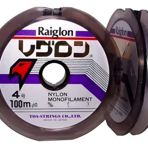 Tanza Nylon Monofilamento Raiglon 70 Mts 0.66 Mm Gris Niebla