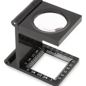 Lupa Metalica Plegable Compacta Con Regla Aumento 5x Carson