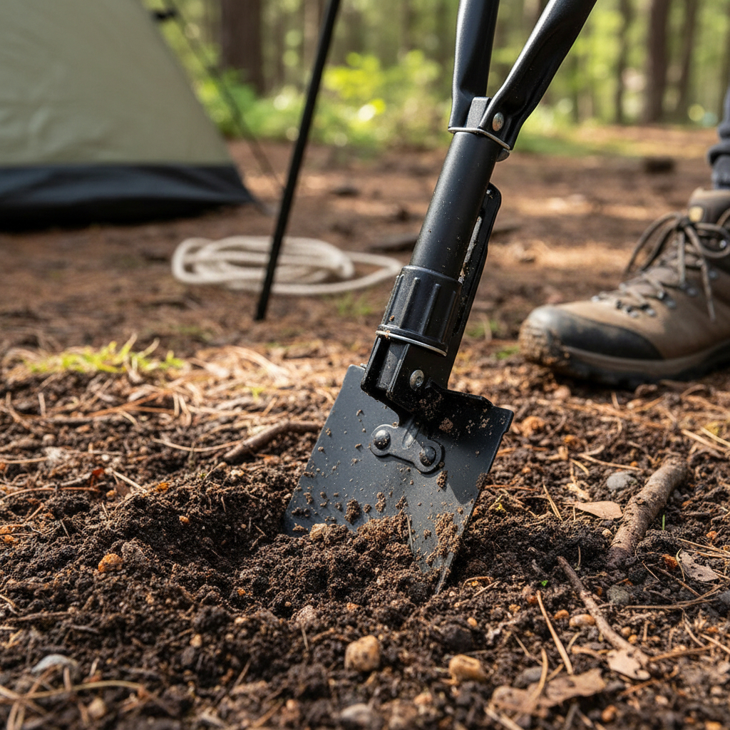 Pala Y Pico Plegable C/estuche Camping Gran Aventura