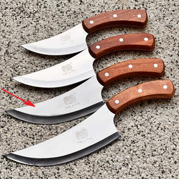 Cuchillo Curvo De Cocina Para Carnes Vegetales Frutas Hogar - Imagen 6