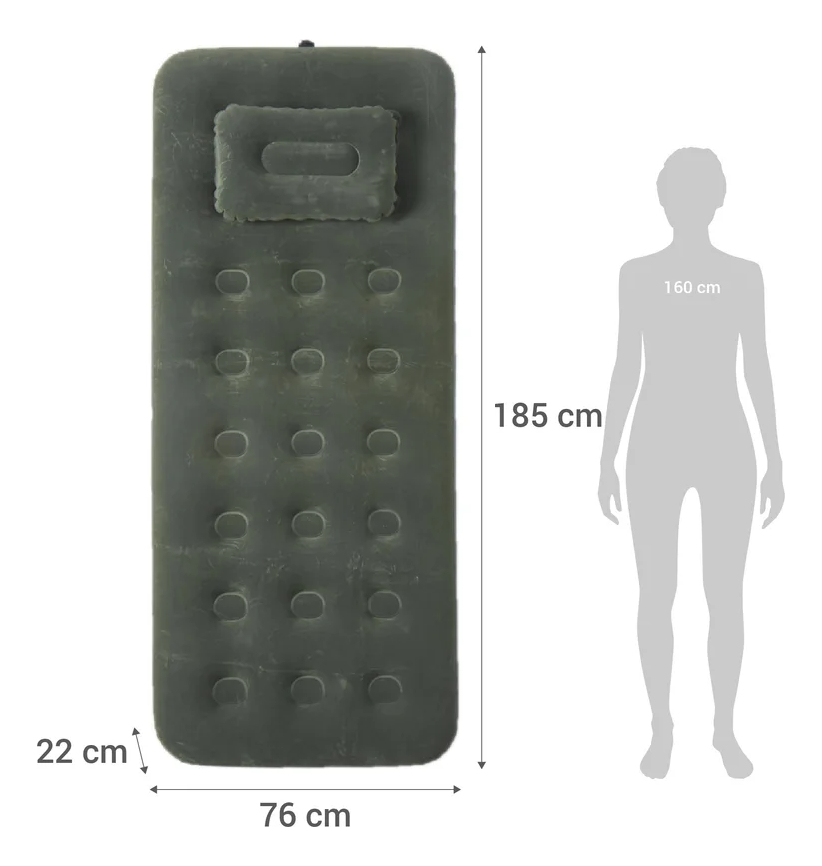 Colchon Inflable 2plazas+inflador Incorporado Granaventura - Imagen 9