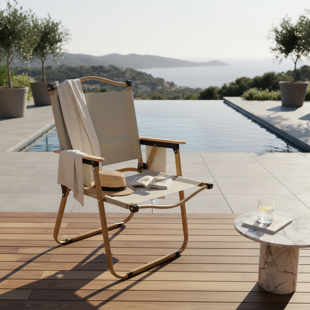 Silla Plegable Para Camping Jardin Hogar Reforzada