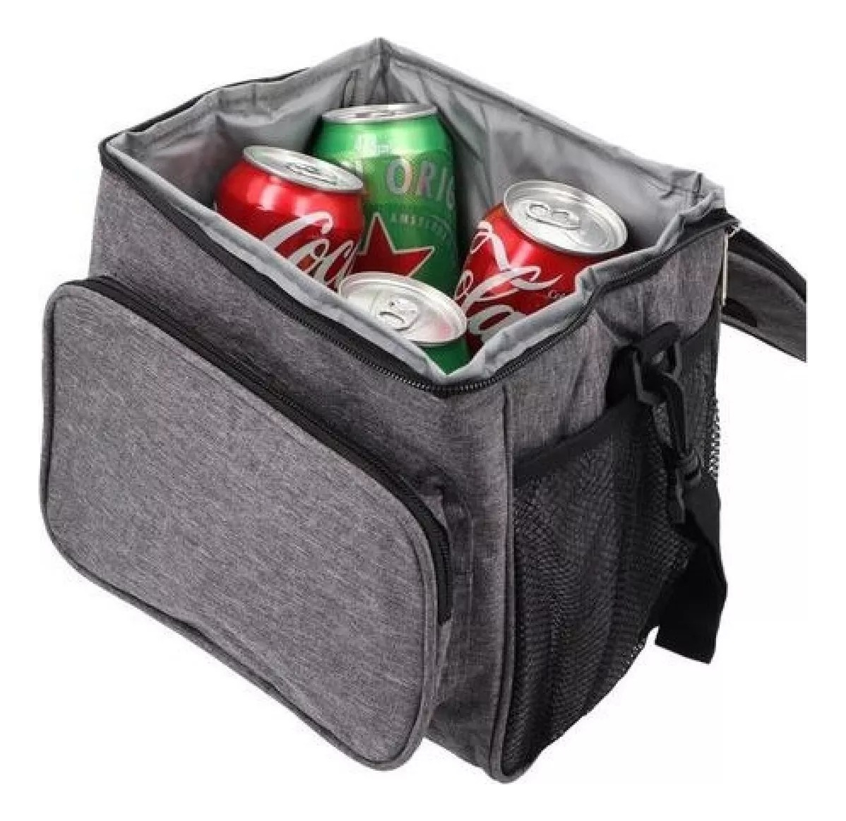Bolso Conservadora Lunchera Térmica Plegable 10 Lts En Tela - Imagen 5