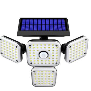 Foco Solar Con Sensor Cuádruple