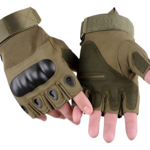 Guante Tactico Con Proteccion Medio Dedo Gran Aventura