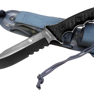 Cuchillo Táctico Trento Commander Con Vaina Tactica Y Piedra