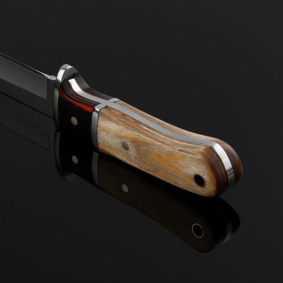 Cuchillo Deportivo Compacto Madera Camping Pesca Caza - Imagen 9