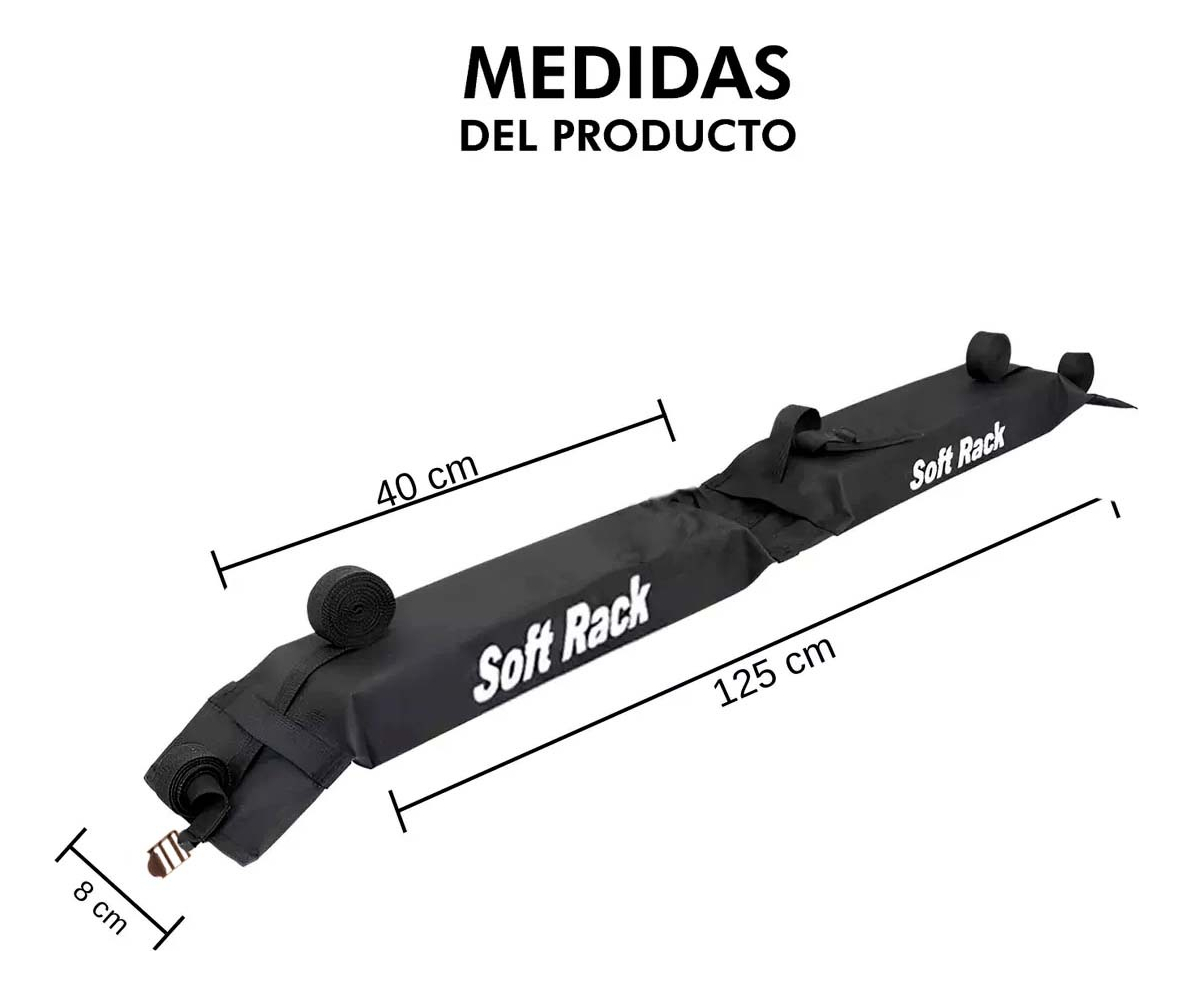 Soft Rack Plegable Baca Para Auto + Bolso Ideal Kayak Tablas - Imagen 4