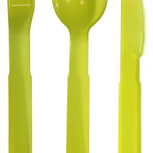 Set Cubiertos Resistentes X3 Camping Acrílico Alto Impacto