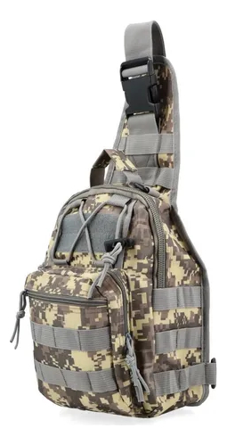 Bandolera Bolso Tactico De Pecho Tela Oxford Gran Aventura - Imagen 3