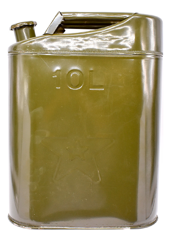 Bidon Metalico Combustible 10 Litros Viaje Camping Autos - Imagen 2