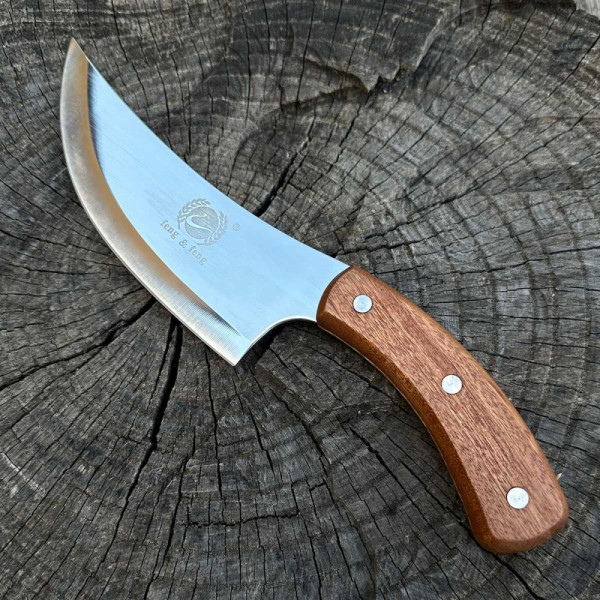 Cuchillo Curvo De Cocina Para Carnes Vegetales Frutas Hogar - Imagen 3