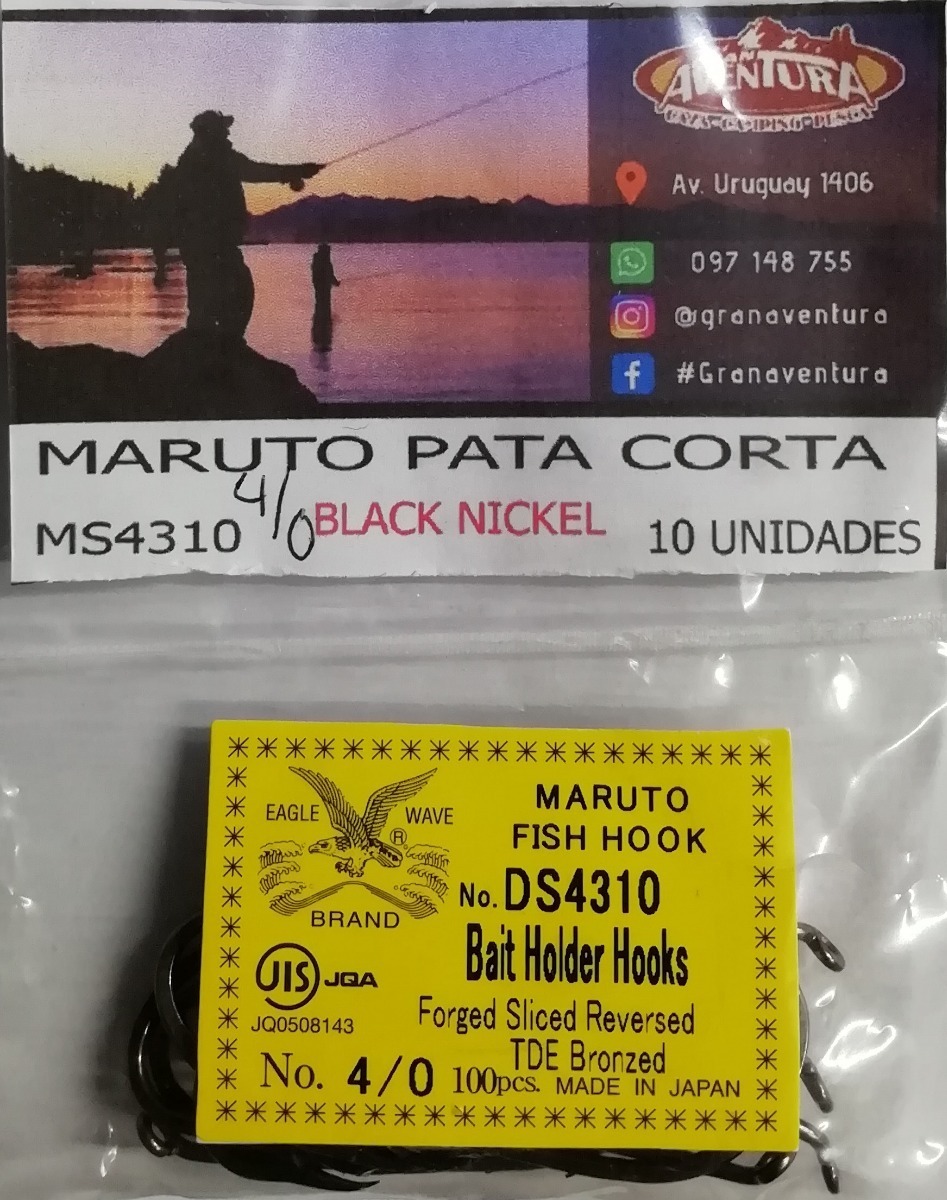 Anzuelo Maruto Garra De Aguila N°4/0 X 10 Uni Bronce Pesca - Imagen 3