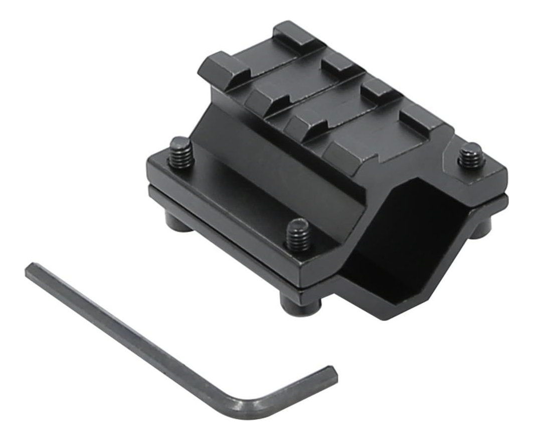 Acople Abrazadera Con Riel Picatinny Agarradera Caño Tubo - Imagen 6