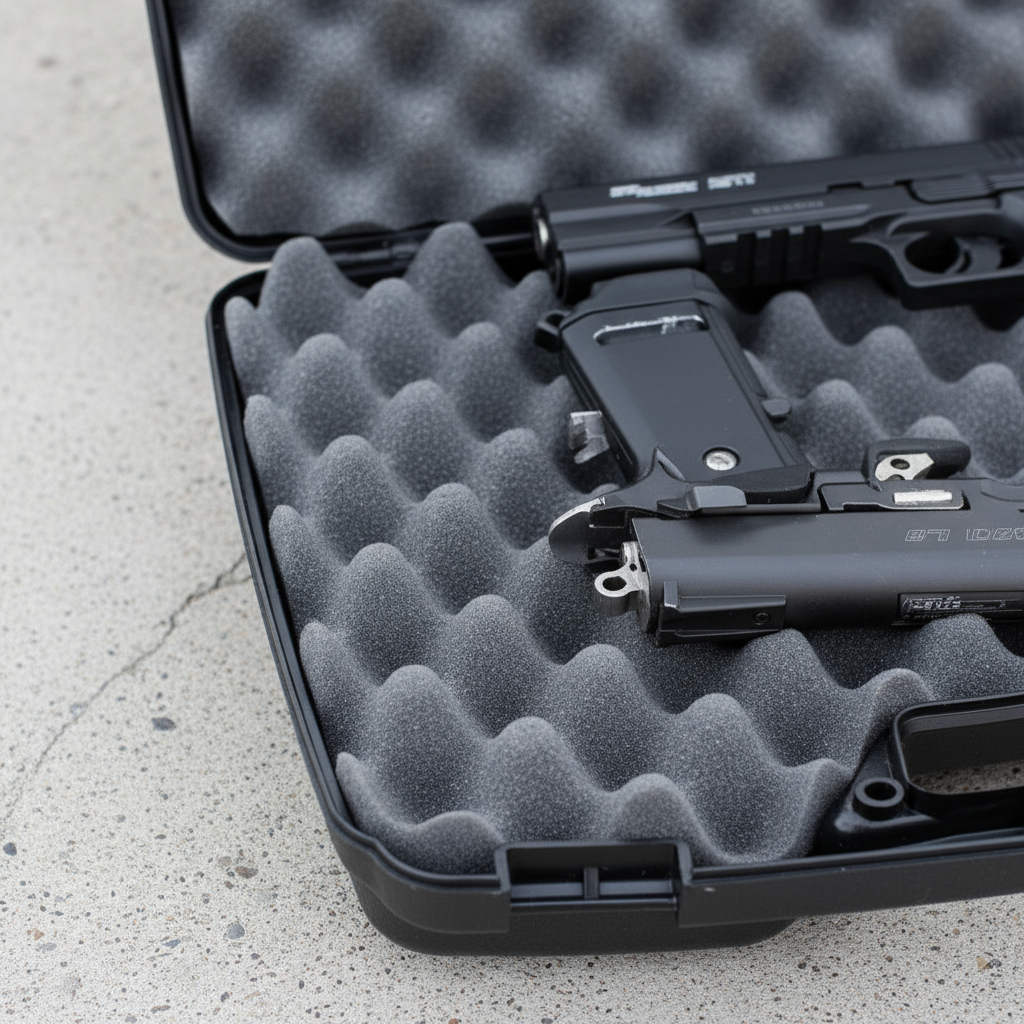 Estuche Mtm Case-gard Para 4 Y 2 Pistolas. Rígido Y Seguro - Imagen 5