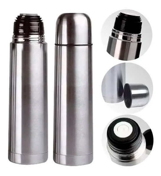Termo Bala 1 Litro Acero Inoxidable Doble Capa Termica - Imagen 4