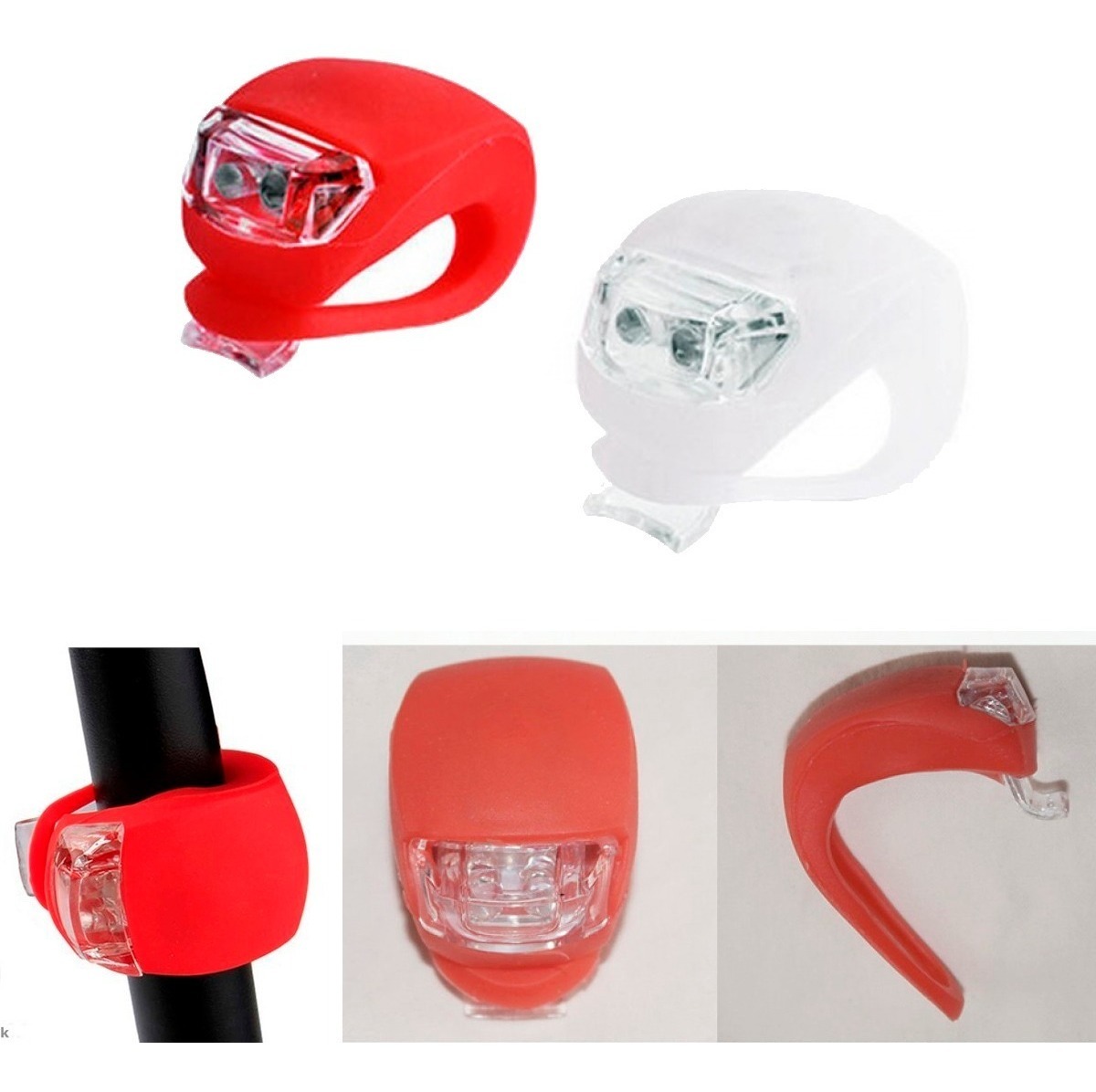 Luces Led Silicona Para Bici - Imagen 4