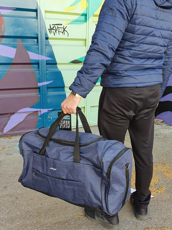 Bolso Fuerte De Mano Grande Capacidad 80 Lts Equipaje Viaje - Imagen 9