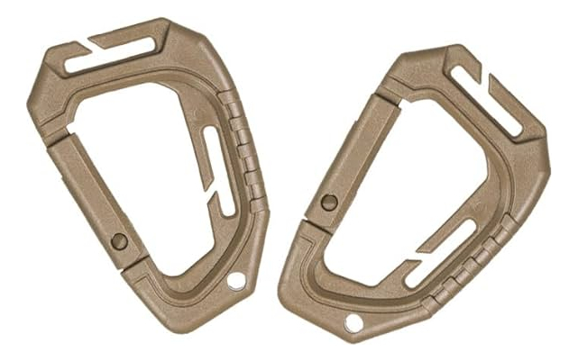 Mosqueton Multiuso Hebilla Tactica Mochila Chaleco Arena - Imagen 3