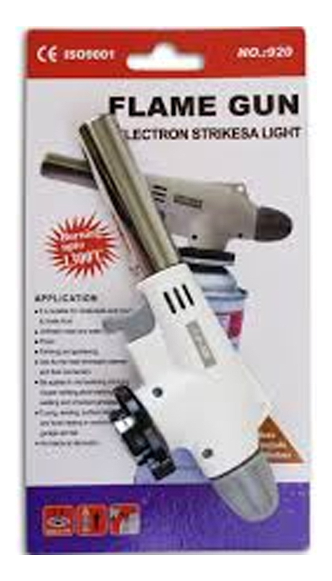 Soplete/pistola Flambeador, Llamas Todo-uso, + 2 Gas Butanos - Imagen 4