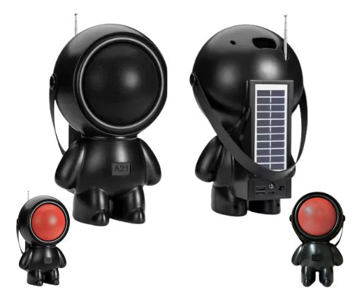 Astronauta Parlante Recargable Con Panel Solar Usb - Imagen 4