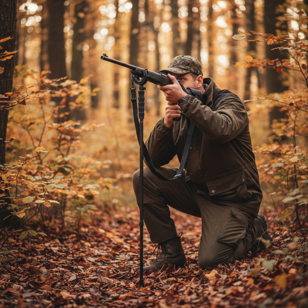 Baston De Tiro Regulable Para Rifle Caza Pcp Nitro Piston