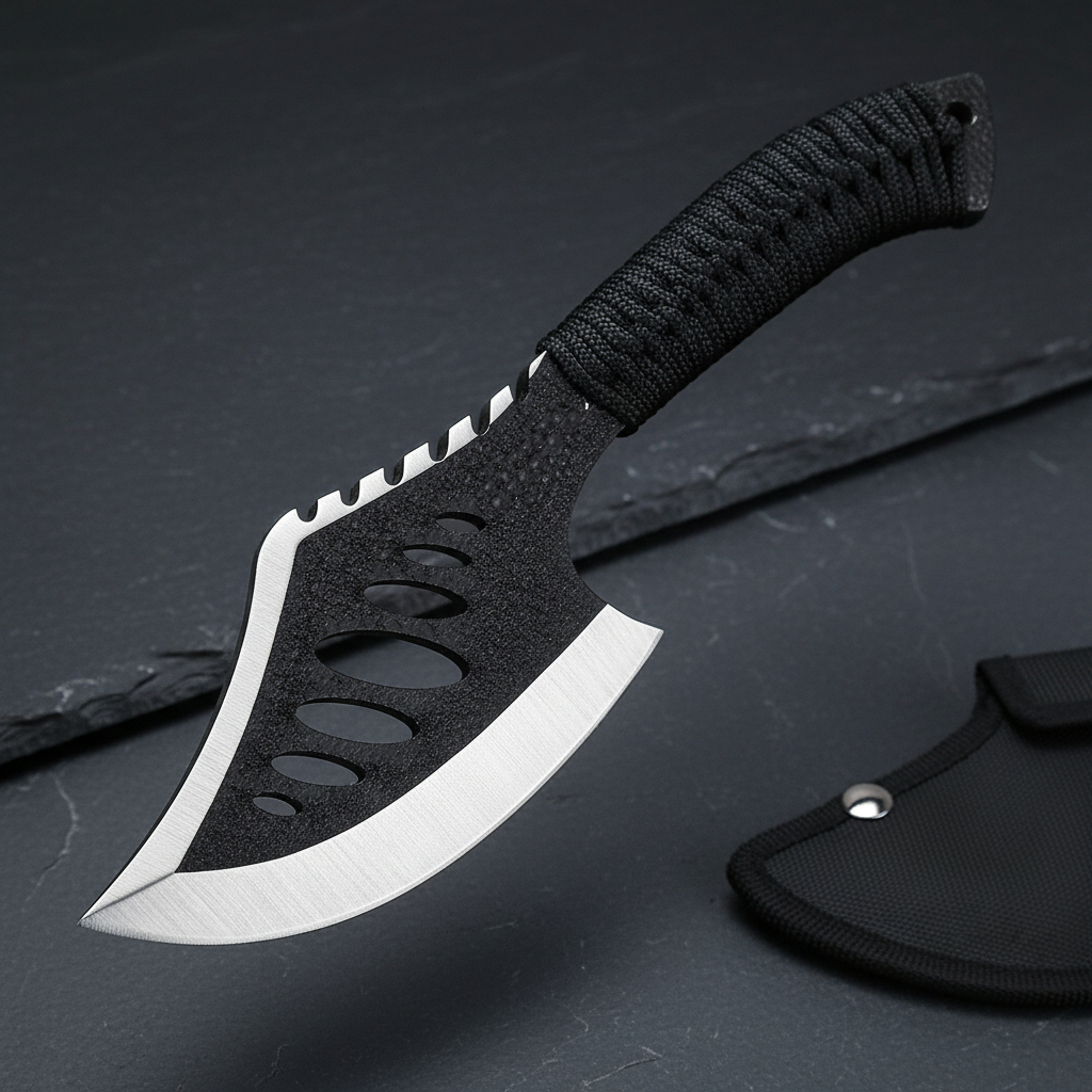 Cuchillo Hacha Tactica Con Cierra Lanzamiento Supervivencia