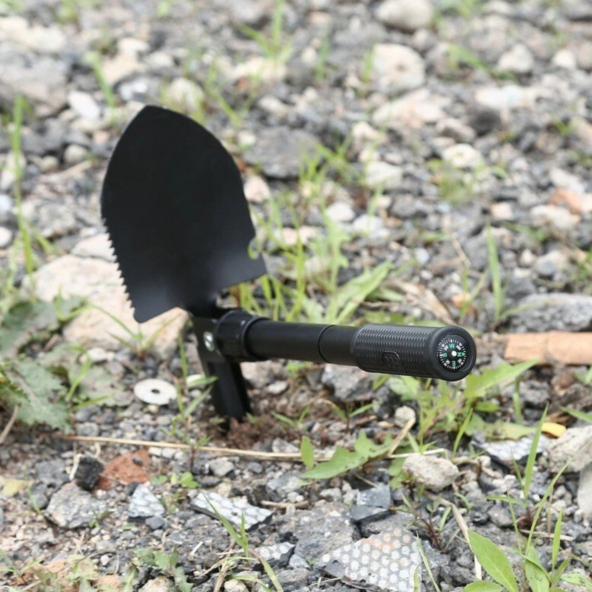 Pala Para Camping Tactica Plegable Desarmable Compacta - Imagen 3